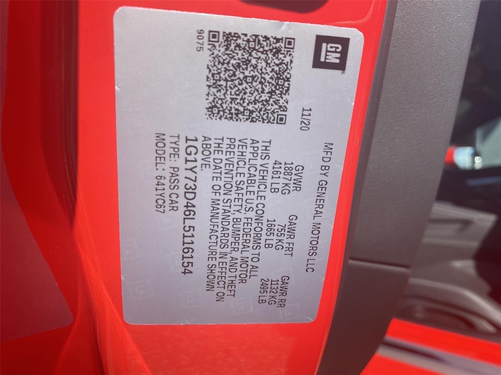 2020 Chevrolet Corvette Stingray 2LT