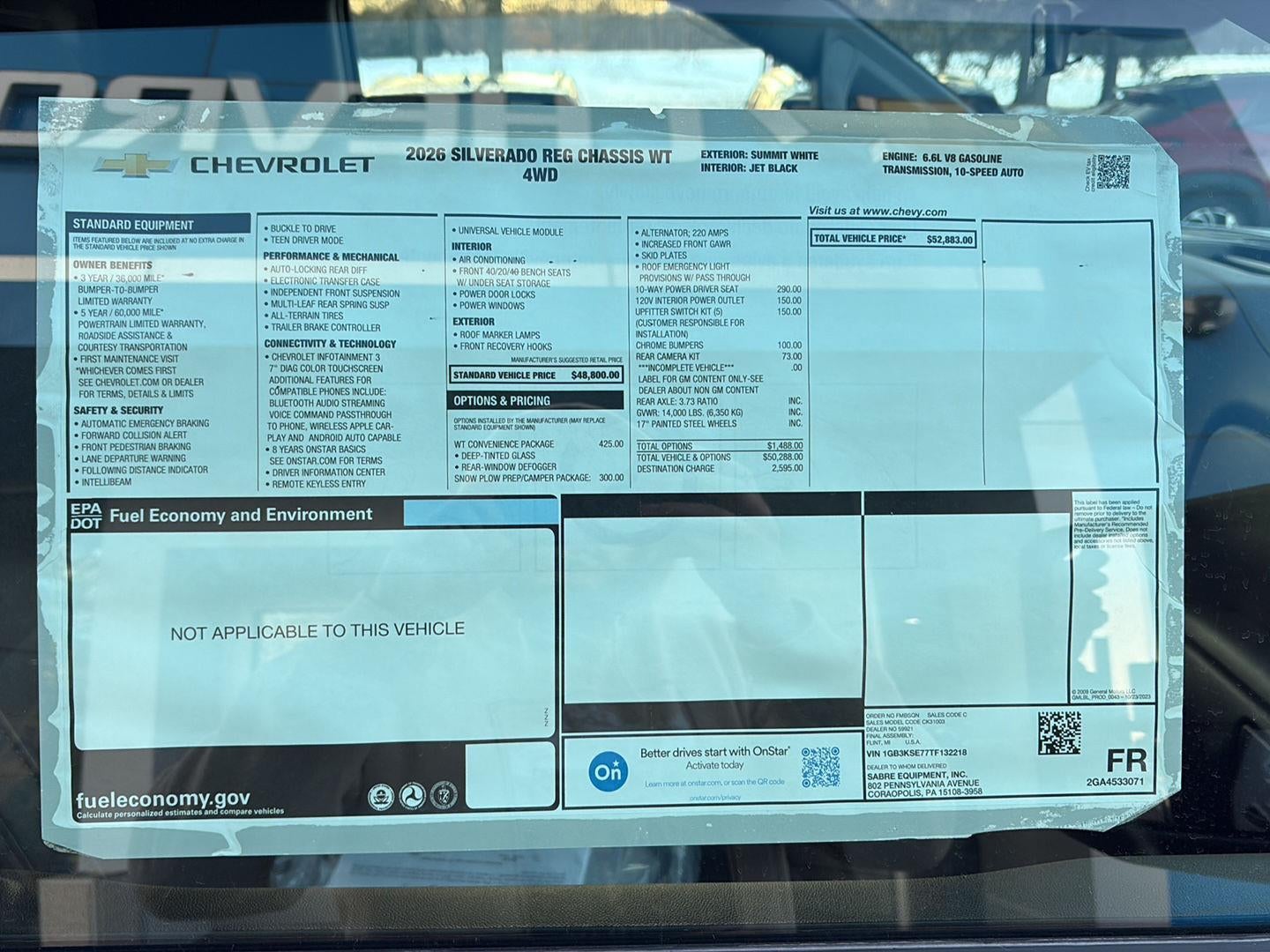 2026 Chevrolet Silverado 3500 HD Chassis Cab Work Truck