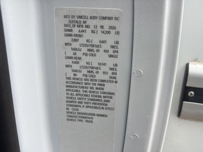 2026 Chevrolet Express Cutaway 4500 2WT