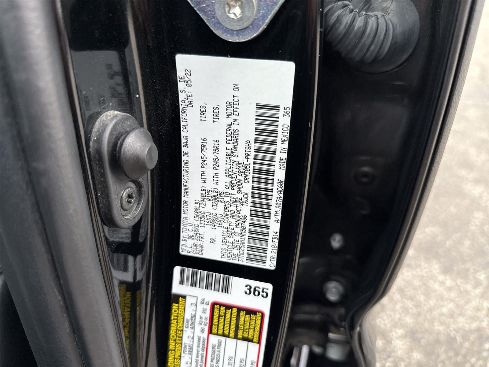 2022 Toyota Tacoma SR V6