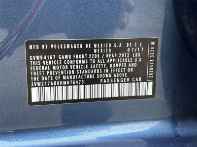 2017 Volkswagen Golf TSI Wolfsburg Edition 4-Door