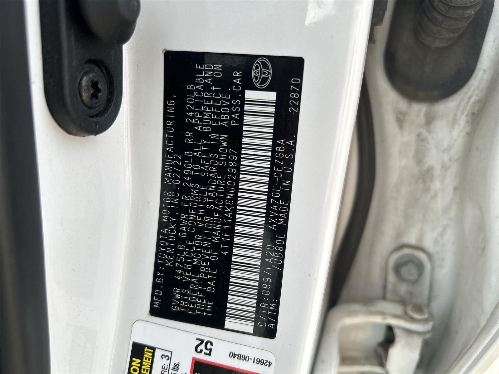 2022 Toyota Camry XLE