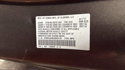 2018 Honda Odyssey Touring