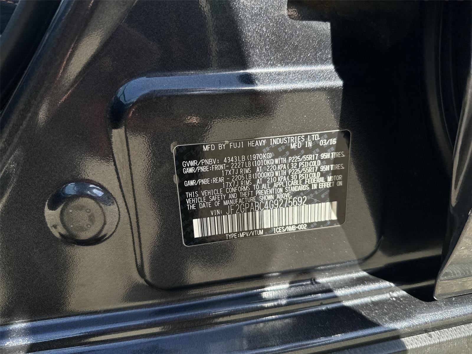 2016 Subaru Crosstrek 2.0i Premium