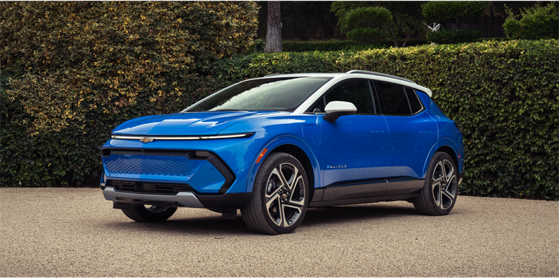 Blue 2027 Chevrolet Equinox EV